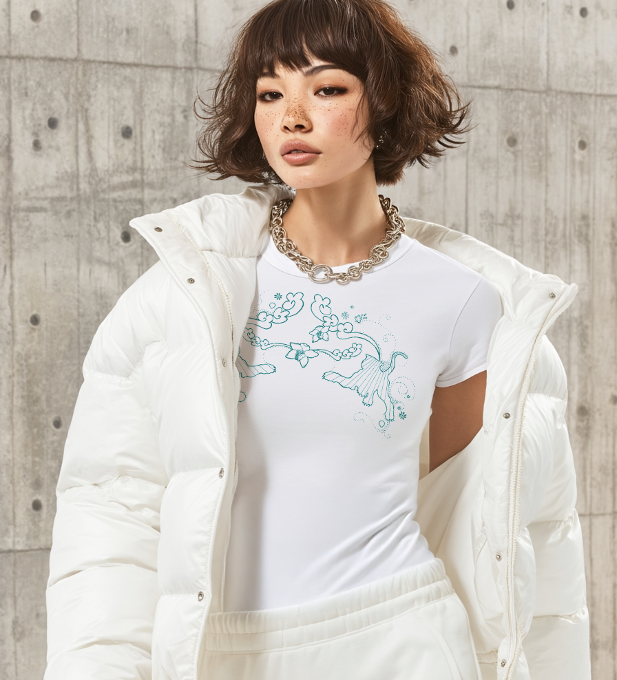 Shirt TIGER, white – Bild 3