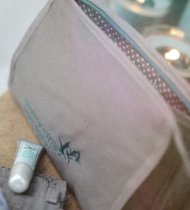 Kulturtasche, grau/petrol - meindaruma