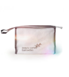 Kulturtasche, weiß/grau - meindaruma